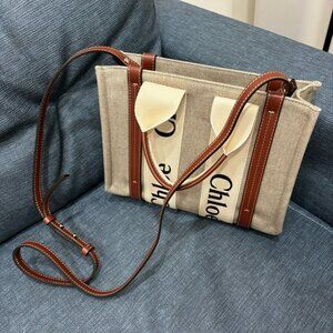 Chloe woody tote bag small